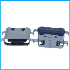 USB Type-C 16pin Sinking 1.6mm SMT Female